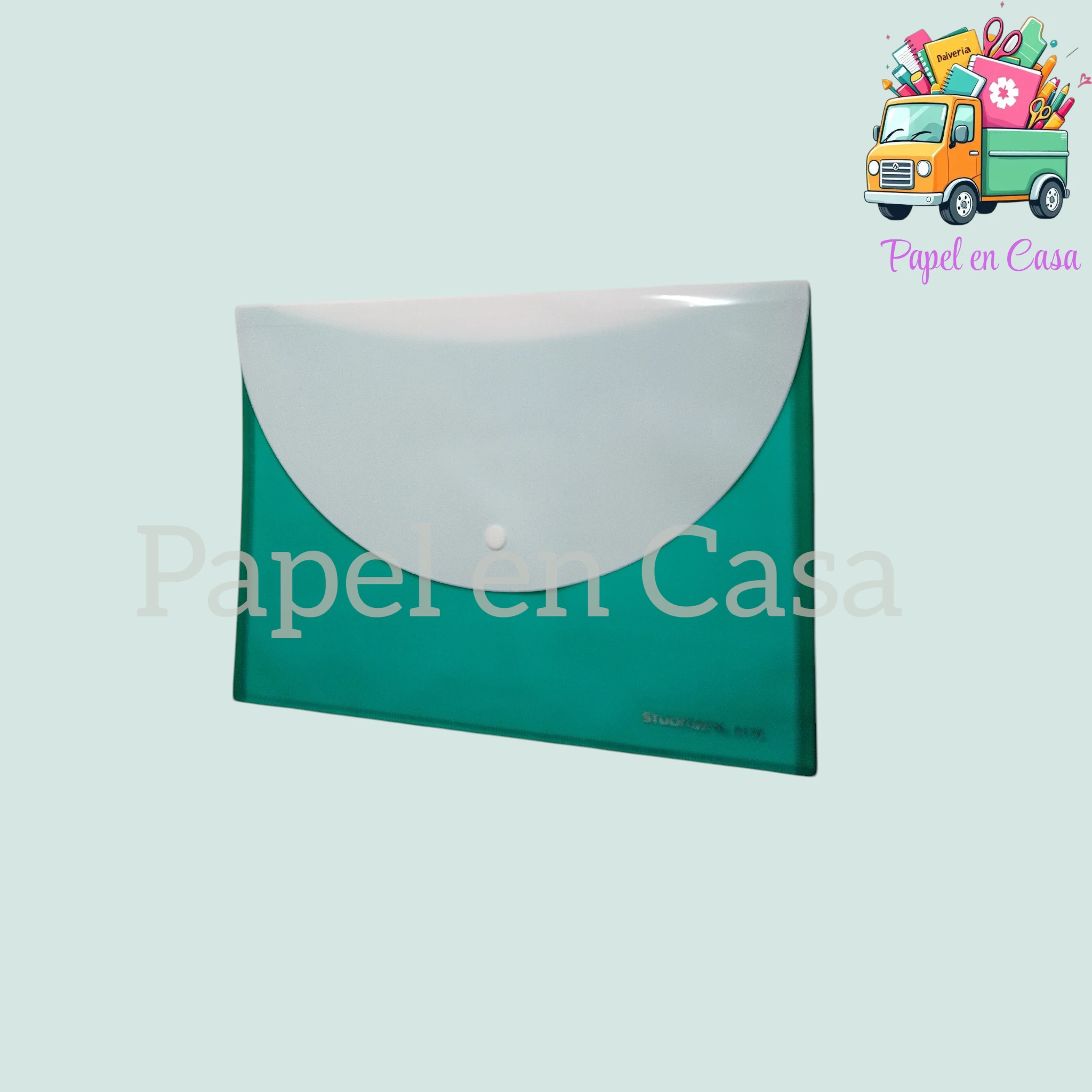 Sobre plástico broche studmark