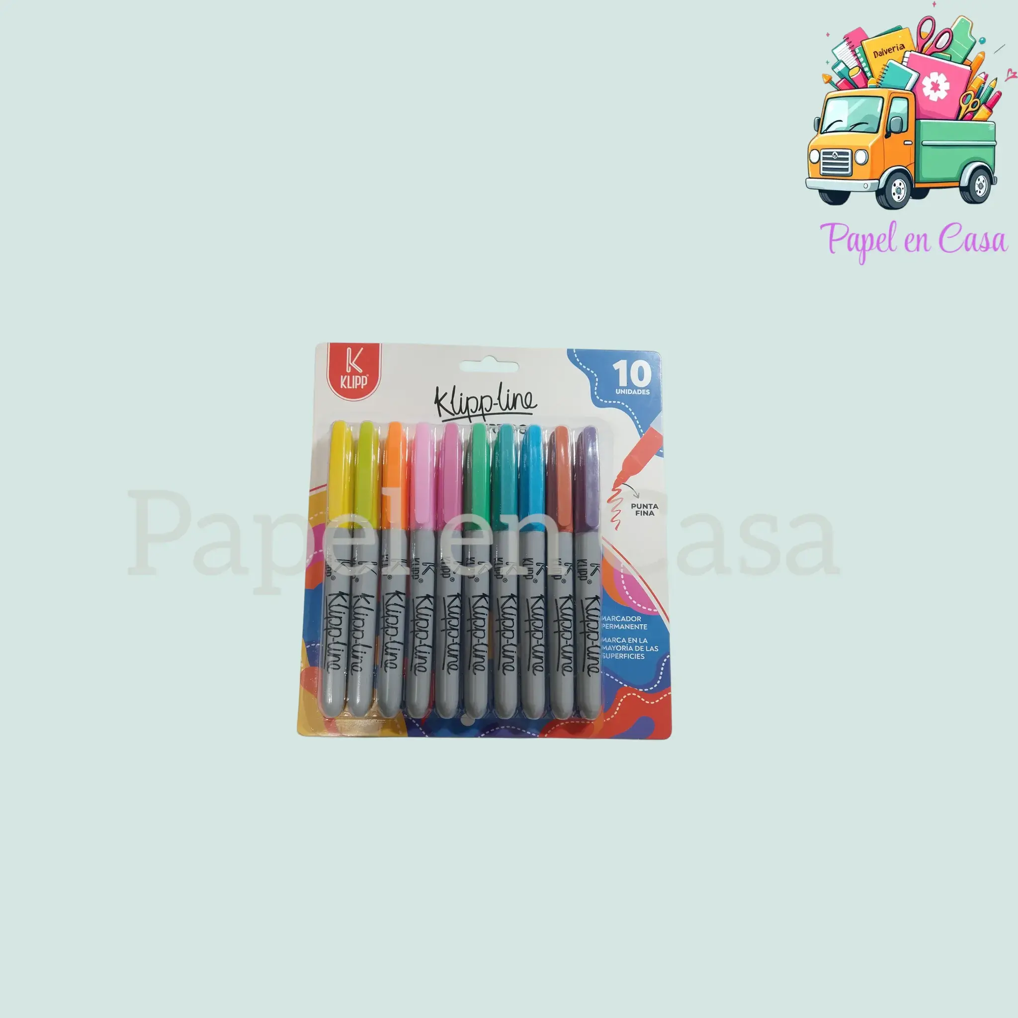 Marcador Klipp  punta delgada